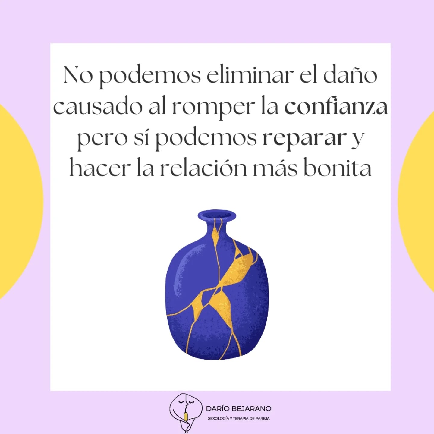 Instagram kintsugi No podemos eliminar el daño causado al romper la confianza pero sí podemos reparar y hacer la relación más bonita
